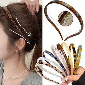 Resim Kadınlar için Şık Asetat U-Şekilli Saç Bandı - Elastik, Su Geçirmez & Yağa Dayanıklı, Saç Derisine Nazik, Kaymaz Moda Gözlük Tutucu, Günlük Kullanım & Gelin Başlığı için Mükemmel 