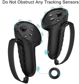 Resim Protective Cover for Oculus/Meta Quest 3 Accessories, Silicone Controllers Grip Cover Protector, Soft Shell Skin with Face Cover and Lens Cover by Gwyoneaon 
