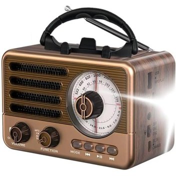 RAISENG Raıseng ER-808BT Nostalji Radyo Kablosuz Hoparlör - Speaker