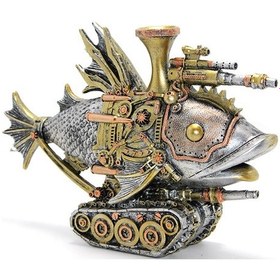 Resim River World Figürü Balık Steampunk Polyester 