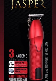 Resim JASPER JPR-1616 Special Series LCD Led Göstergeli Saç Saç Sakal Ense Çizim Tıraş Makinesi 