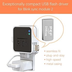 Resim PEF Yerel Video Depolama için 256 GB Blink USB Flash Sürücü ve Blink Sync Module 2 için Çıkış Montajı (Blink Eklenti Senkronizasyon Module 2'nin Kendisi Dahil Değildir) 