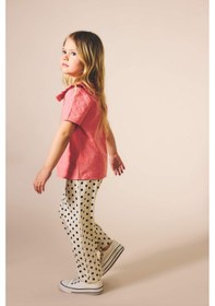 Resim Defacto Wıde Leg Krinkıl Puantiyeli Pantolon Kız Bebek H4275a526smer117 Ekru-er117 