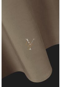 Resim İpek Kadife Fon Perde V-07 Latte Latte 