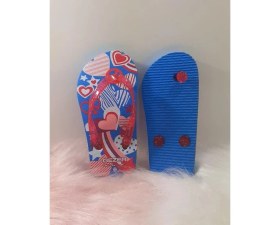 Resim Gezer 11306 Mavi-Pembe Kız Çocuk Parmakarası Terlik 