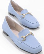Resim Bambi Mat Kot Mavi Kadın Loafer Ayakkabı K01641165409 