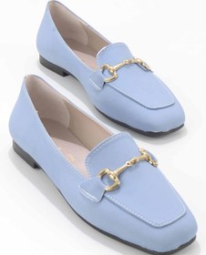 Resim Bambi Mat Kot Mavi Kadın Loafer Ayakkabı K01641165409 