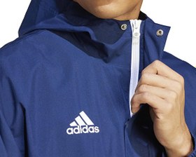 Resim adidas Ent22 Aw Jkt Erkek Futbol Antrenman Yağmurluk IK4011 Mavi 