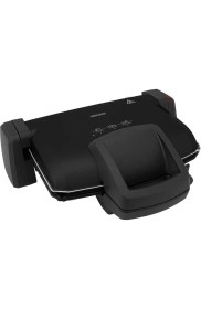 Resim Goldmaster GM-7456S Siyah Tost Makinesi 1800 W Alüminyum Plaka Yüzeyi ile Yağ Toplama Haznesi Var 