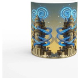 Resim Ikizler Burcu Baskılı Kahve Kupası - Burçlar Krallığı Şatosu Vs3 