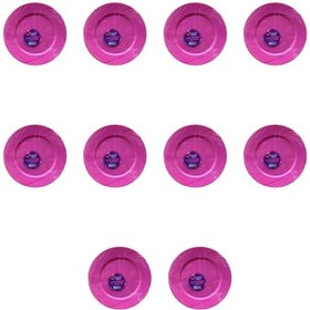 Resim Kullan At Parti Davet Sunum Servis Plastik Sert Mika Tabak - 26 Cm. - Pembe - 6 Adetlik 10 Paket 