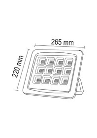 Resim Forlife 120 Watt Güneş Enerjili Solar Projektör 