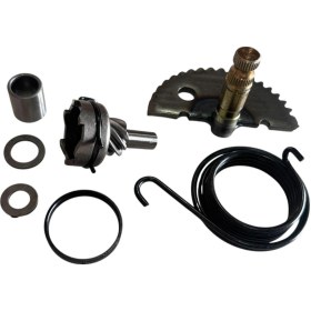 Resim 50-80cc Scooter Marş Yarım Ay Dişli Ve Yay Set Komple 