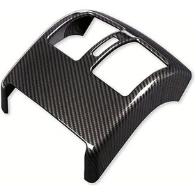 Resim Dashanshop 2007-2013 Mercedes Benz C-class W204 Karbon Fiber Desenli Arka Hava Çıkışı Kapağı 