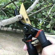 Resim 1 adet Ergonomik Budama Makası - Karbon Çelik, Meyve Ağaçları & Çiçek Düzenlemeleri için İş Tasarruflu Bahçe Makası, Ev Bahçe Aleti 