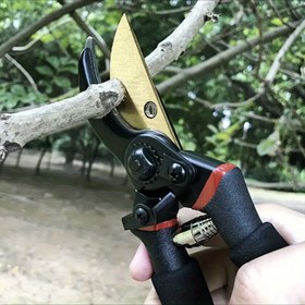 Resim 1 adet Ergonomik Budama Makası - Karbon Çelik, Meyve Ağaçları & Çiçek Düzenlemeleri için İş Tasarruflu Bahçe Makası, Ev Bahçe Aleti 