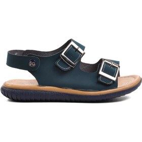 Resim Ayakmod Şng 1530-F Lacivert Nubuk Erkek Çocuk Sandalet 