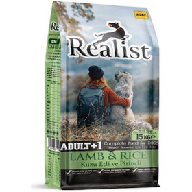 Resim Realist Kuzu Etli ve Pirinçli Yetişkin Köpek Maması 15 KG 