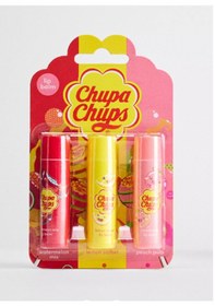 Resim Chupa Chups Dudak Korucu Lip Balm 3 Lü Karpuz Şeftali Limon 