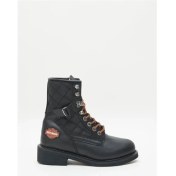 Resim Harley Davidson New Worker Kadın Siyah Deri Bot 