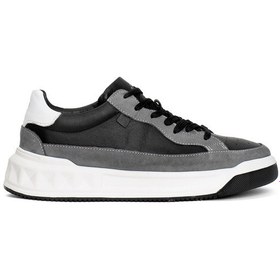 Resim Marcomen 19456 Erkek Hakiki Deri Casual Ayakkabı Füme-füme Füme 