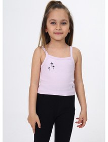 Resim Toontoy Kız Çocuk Baskılı Atlet Açık Lila 