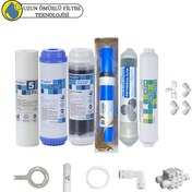 Resim Pemax Water Solutions Purefer Açık Kasa Çift Karbonlu Sertifikalı 6'lı Vontron Helixfil Yüksek TDS Mebran 4'lü Mineral 