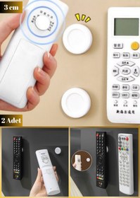Resim Hane Dostu 2 Adet Kendinden Yapışkanlı Duvara Kolay Monte Manyetik Mıknatıslı Telefon Kumanda Kablo Tutucu 