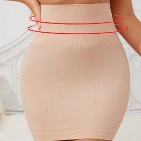 Resim Yüksek Sıkıştırmalı, Makinede Yıkanabilir, Dikişsiz Tasarımlı Kadın Yüksek Bel Şekillendirici Bodysuit 