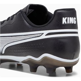 Resim Puma King Match Fg/ag Erkek Futbol Krampon Siyah/beyaz 