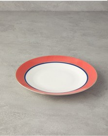 Resim English Home Carny Bone Porselen Servis Tabağı 25 Cm Turuncu 