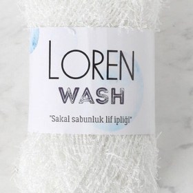 Resim Loren Wash Beyaz El Örgü İpi - R150 - 34040 