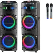Resim Platoon Speaker PL-4617 Rgb Işıklı Bluetooth Sd USB Giriş Mikrofonlu 24" Hoparlör 