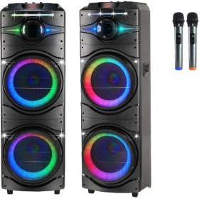 Resim Platoon Speaker PL-4617 Rgb Işıklı Bluetooth Sd USB Giriş Mikrofonlu 24" Hoparlör 