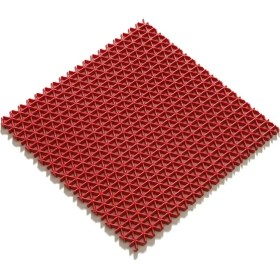 Resim Karmaşık Z Mat Yıldız Kırmızı Kaydırmaz Paspas (En 120CM Boy Istenilen Her Ölçüde Kesilebilir) 
