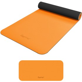 Resim Gymo Ekolojik 6mm TPE Yoga Matı Pilates Minderi Diz Dirsek Koruyucu Matlı Set Turuncu 