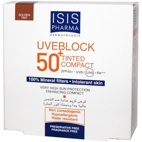 Resim Isıs Pharma Uveblock 50+ Tinted Compact Powder Golden Tint 100% Mineral 10Gr 