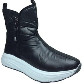 Resim Womenly Style 2002 Kadın Siyah Kar Botu Paraşüt Kumaş Fermuarlı S Siyah 