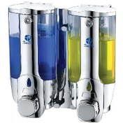 Resim Sıvı Sabun ve Şampuan Dispenseri 2' Li Krom 380 ml ZYQ138SK 