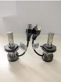 Resim H4 Uzun Kısa Mini Led Xenon 12800 Lümen H4 Slim Led Zenon Beyaz 