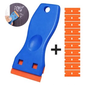 Resim Najmaddin Weko WK-28528 Çok Amaçlı Plastik Kazıyıcı ve 10'lu Yedek Bıçak Seti 