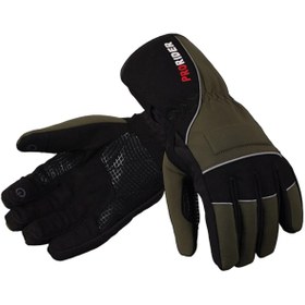 Resim MOTOANL Motosiklet Kışlık Soft Eldiven Hafif Rahat Kumaş Telefon Dokunmatik Motor Eldiveni Haki Yeşil 