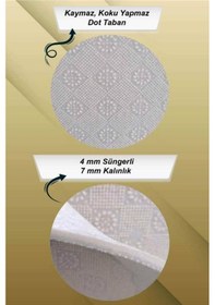 Resim Sünger Dolgulu Banyo Paspası Klozet Takımı 2'Li Kaymaz Taban Set (550453700) Çok Renkli 