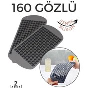 Resim Lokal Marketing Hızlı Mini Buz Kalıbı 2 li 160 Bölme Esnek Silikon - LKM8725-6579 