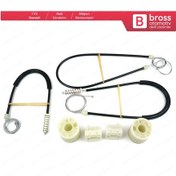 Resim VW Transporter T5 Caravelle 2003-2015 İçin Ön Kapı Cam Kriko Seti 