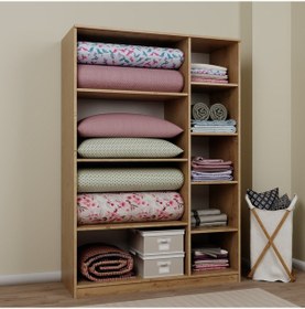 Resim Lucas 3 Kapılı Yüklük, Yorgan, Yastık Dolabı - Safir Meşe Safir Meşe 