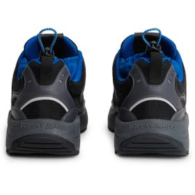 Resim Tommy Hilfiger Siyah - Çok Renkli Sneaker TJM RUNNER MIX MATERIAL | Unisex 