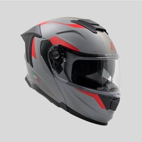 Resim Arwic AR950 Torino Çene Açılır Ece-R 22.06 Motosiklet Kaskı Gri 