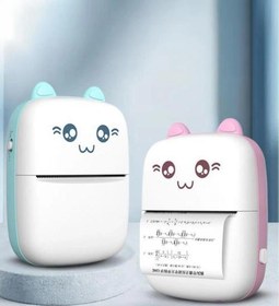 Resim C9 Pembe Mini Yazıcı Taşınabilir Termal Yazıcı Kablosuz Bağlantı Ap Kontrol Cep Yazıcısı 