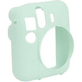 Resim Instax Mini 12 Makine Uyumlu Yeşil Koruyucu Silikon Kılıf 